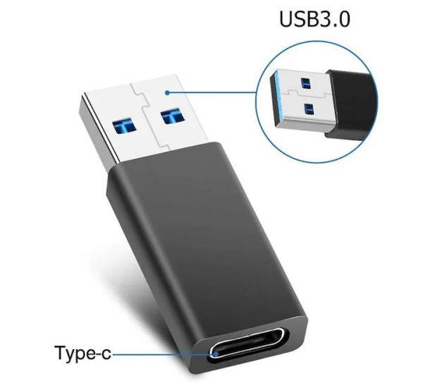 USB 3.0 to USB-C Adapter – High Speed OTG Connector - Image 1