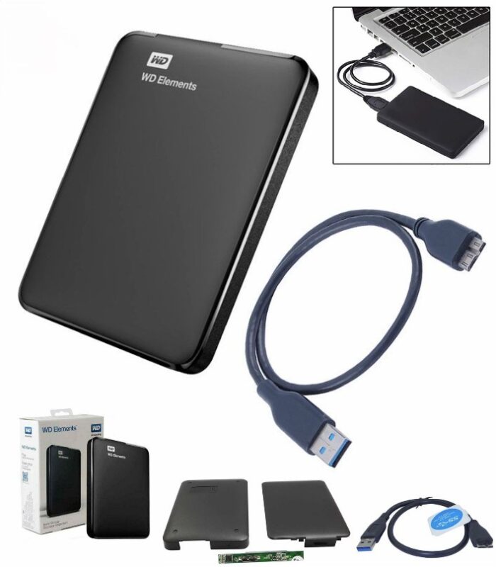 WD Elements 3.0 Portable External Hard Drive Case – Shockproof Travel Storage Case for USB 3.0 / 2.0 Drives (Compatible with PC, Mac, PS4, PS5 & Xbox) - Image 2
