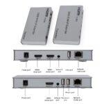 HDMI 200M KVM IP Extender H.264 – HDMI + USB Over Cat5e/6, Full HD 1080P Long Range Transmitter & Receiver Kit - Image 3