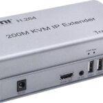 HDMI 200M KVM IP Extender H.264 – HDMI + USB Over Cat5e/6, Full HD 1080P Long Range Transmitter & Receiver Kit