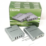HDMI 60M KVM Extender Over Cat5e/6 – 1080P & 4K USB HDMI Extender with HDMI Loop, Mouse & Keyboard Support