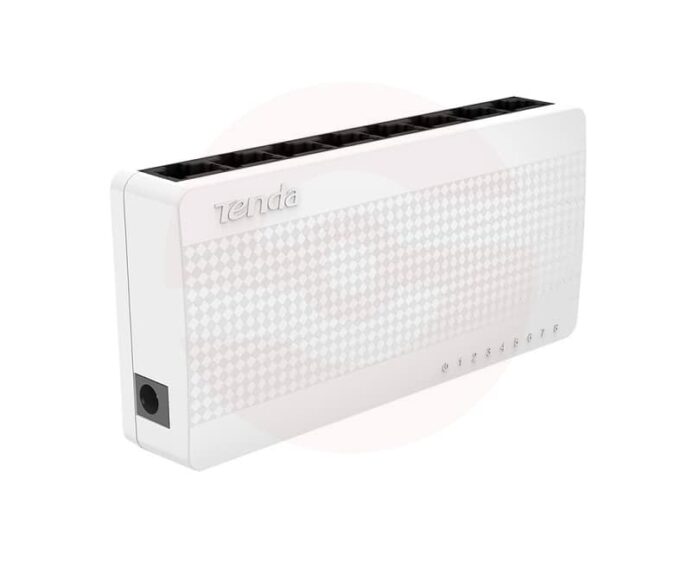 Tenda S108 8-Port Ethernet Network Switch – 10/100Mbps Plug & Play LAN Hub for Home & Office - Image 2
