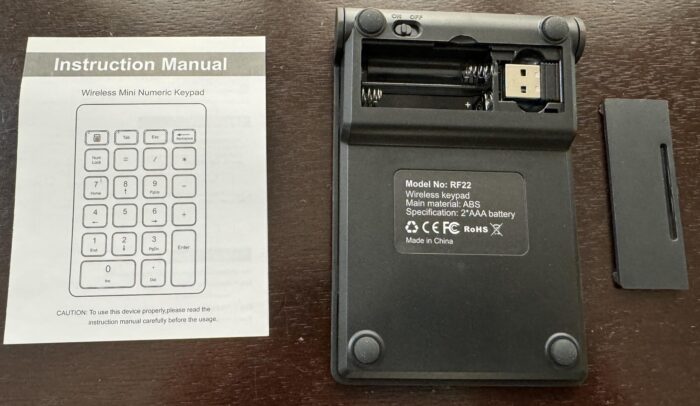 Wireless USB 2.4G Numeric Keypad – 18-Key Number Pad for PC, Laptop & Desktop - Image 3