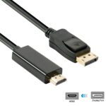 DP to HDMI Cable – DisplayPort to HDMI Converter Cable (1.8m / 3m / 5m)