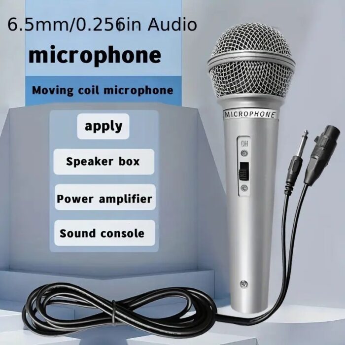 DM-701 Professional Wired Dynamic Microphone – High Sensitivity Handheld Vocal Mic with 3m Cable - Image 3