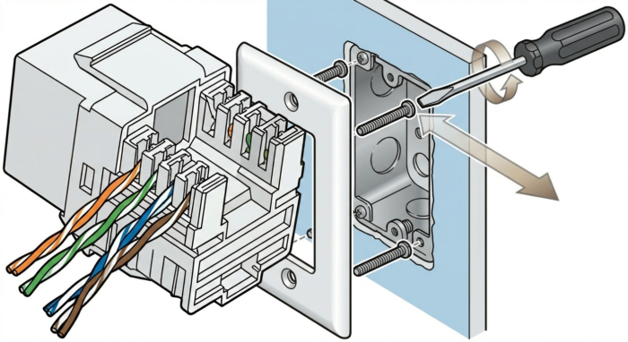 Corning Volition Cat6 RJ45 Keystone Jack UTP Ethernet LAN Network Connector K6 Wall Plate Module - Image 6