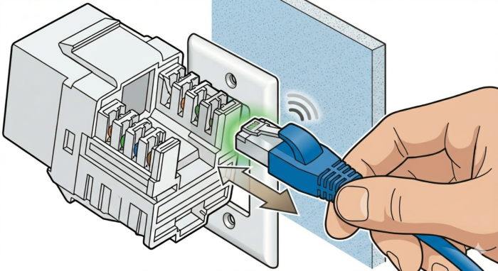 Corning Volition Cat6 RJ45 Keystone Jack UTP Ethernet LAN Network Connector K6 Wall Plate Module - Image 8