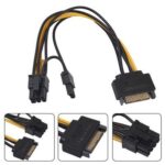 Sata to 8 pin 6+2 VGA Card Power Connector Original Cable - 20CM