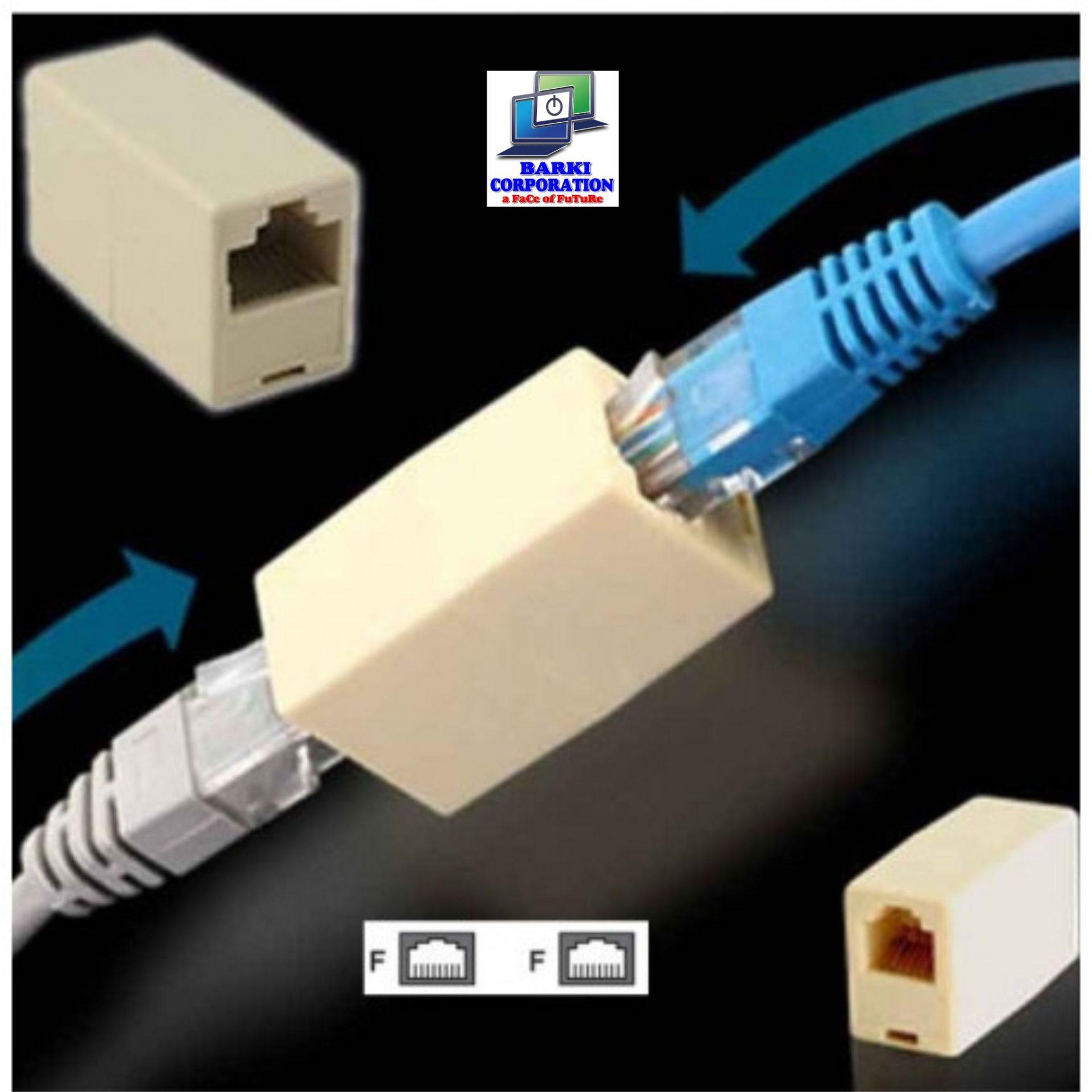 electric-extension-cable-adapter-coupler-8p8c-female-female-rj45-join-rj45-rj45-electric-extension-cable-electric-extension-cabl.jpg RJ45 LAN Connector Coupler Extender — Network Cable Adapter Joiner for Cat5e / Cat6 Ethernet - Image 1