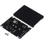 M.2 NGFF to 2.5 Inch SATA SSD/MSATA to SATA Adapter Card With Case