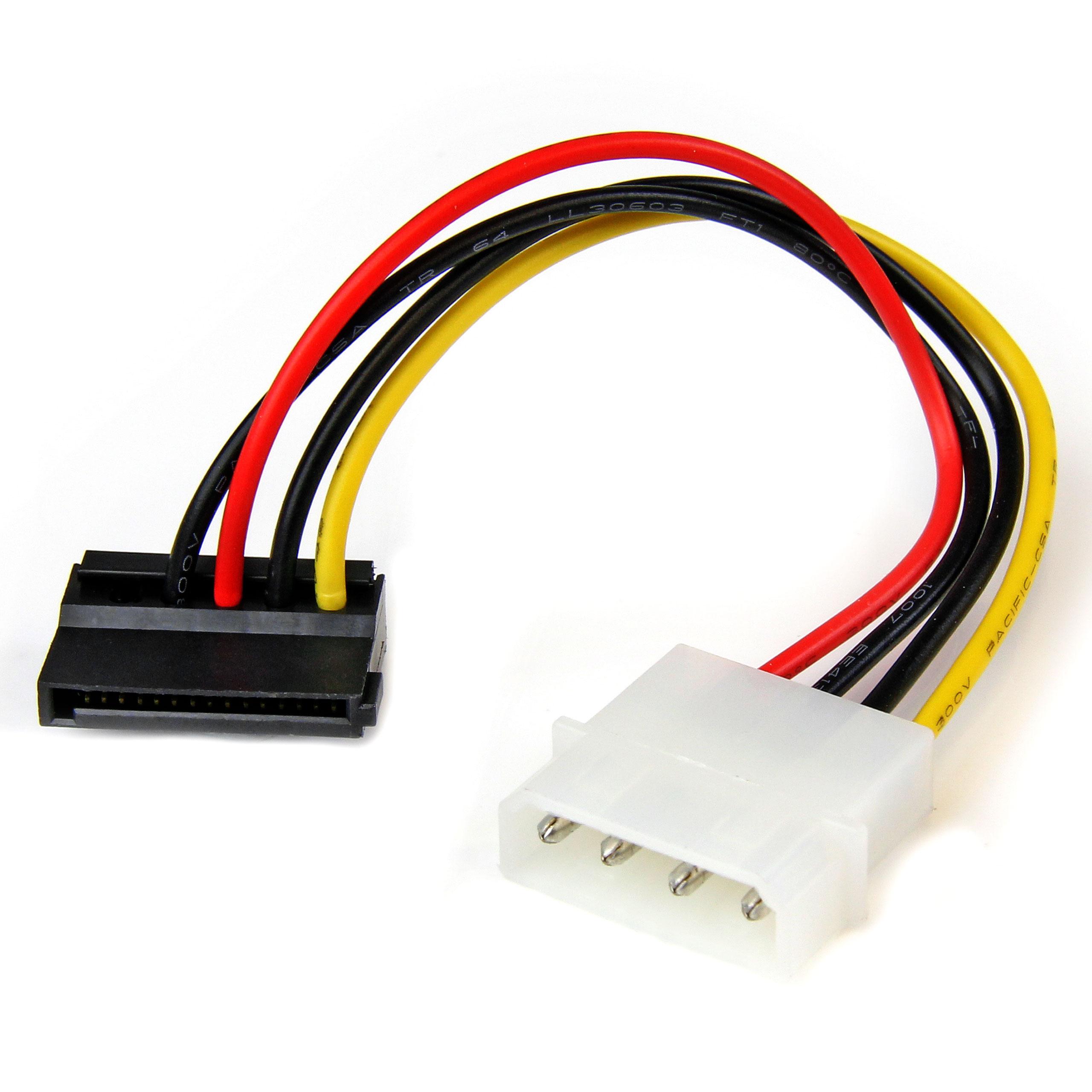21299f41-daf8-49d3-af57-e00e6fe246ea.jpg._CB485956949_ IDE Molex to SATA Power Cable Adapter – 4-Pin Molex Male to 15-Pin SATA Female Converter IDE to SATA Power Converter Cable - Image 1